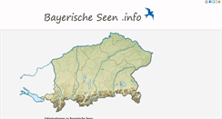 Desktop Screenshot of bayerische-seen.info