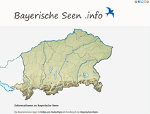 Tablet Screenshot of bayerische-seen.info